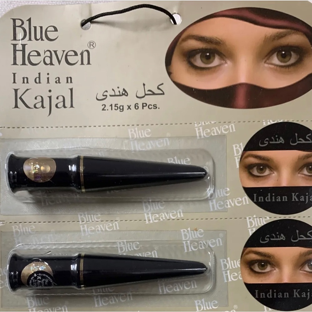Eyeliner Pencil Blue Heaven INDIAN BLACK Kajal Long Lasting Water Resistant kohl
